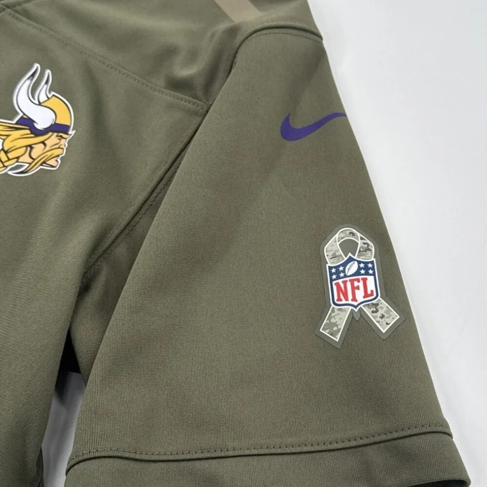 Nike NFL Stefon Diggs #14 Jersey Minnesota Vikings Salute to Service Youth Large